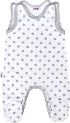 Baby-Strampler New Baby Classic II grau mit Sternchen