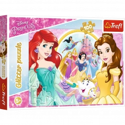Puzzle mit 100 Teilen mit Glitzer – Erinnerungen an BELLA und ARIEL von TREFL