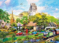 Puzzle Unterhalb der Burg Corfe 1000 Teile