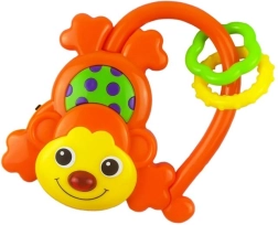 Babyspielzeug-Rassel mit Sound Baby Mix Äffchen orange
