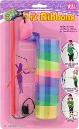Kinder-Gymnastik-Regenbogenband mit Stab 121 cm