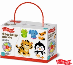 Far Far Land Puzzle Tier Silhouetten