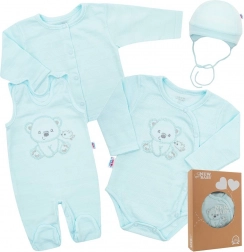 Still-Set für die Klinik New Baby Sweet Bear blau, Gr. 62 (3–6 Monate)