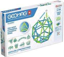 Geomag Classic Recycled magnetisches Konstruktionsset 142 Teile – blau und grün