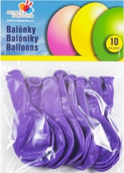 Aufblasbare Ballons Set 10 Stk lila 26 cm