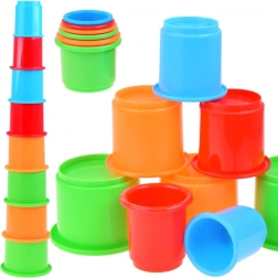 Bunte Stapelbecher LITTLE TIKES – Pyramide