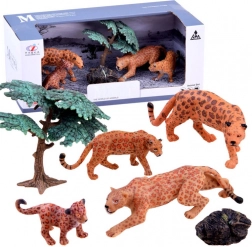 Safari-Figuren-Set – Tigerfamilie – Leoparden