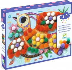 Kollagen mit Bommeln Vögel DJECO