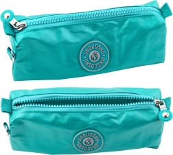 Schulmäppchen mit grünem Fach