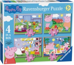 Ravensburger Puzzle Peppa Wutz: Lustige Tage 4 in 1