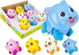 Aufzieh-Kätzchen für Kinder, läuft und wedelt mit dem Schwanz