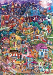 Puzzle HEYE Happy Town: Guten Abend! 1000 Teile
