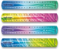 Lineal MAPED Twist'n Flex, regenbogenfarben, 20 cm