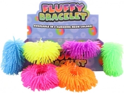 Zotteliger Gummiarmreif für Kinder – Farbmix