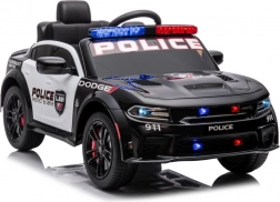 Elektrisches Kinder-Polizeiauto DODGE Charger, schwarz