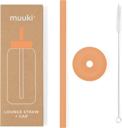 MUUKI Lounge Strohhalm und Deckel Tropical Papaya