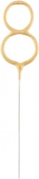 Goldene Wunderkerze Zahl 8