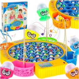 Familiäres Geschicklichkeitsspiel Angeln – 45 Fische und 4 Angelruten