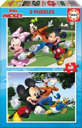 Puzzle Mickey und Freunde 2x48 Teile