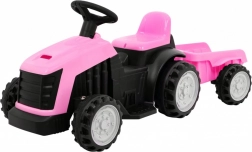 Kinder-Trettraktor mit Anhänger – Rosa