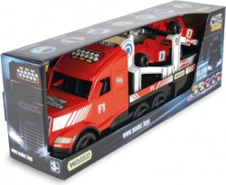 Magic Truck Sport Formel 1 leuchtender Lkw mit Anhänger und 2 F1-Wagen