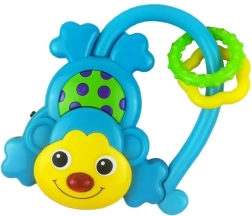 Baby Mix Rassel mit Sound – blaue Äffchen