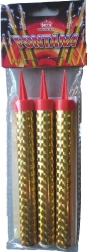 Goldene Partyfontäne 12 cm, 3 Stk.