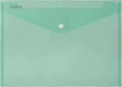 Dokumententasche mit Druckknopf A5 Opaline grün