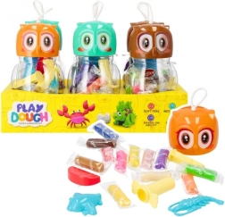 Plastilin mit Zubehör – Eule