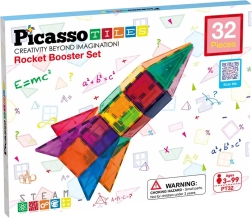 Magnetisches Konstruktionsspiel PICASSO TILES – Rakete, 32 Teile