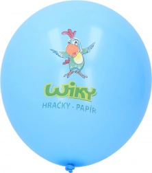Blauer Luftballon mit WIKY-Aufdruck 30 cm – Packung 100 Stk