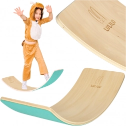 Holz-Balanceboard mit Filz Lulilo AJLO – Türkis