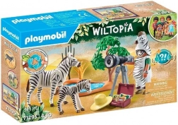 Playmobil Wiltopia Safari-Expedition mit Fotografin und Zebras