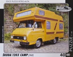 Puzzle Retro Autos Škoda 1203 Camp 40 Teile