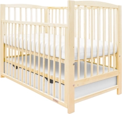 Kinderbett New Baby Lilly mit absenkbarer Seite und Schublade – natur