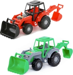Plastiktraktor mit Frontlader und Bagger