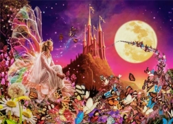 Puzzle 260 Teile Fairy Fantasies – Feen, Schmetterlinge und Schloss