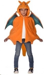 Pokémon Charizard Kostüm für Kinder 8-12 Jahre