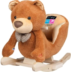 Schaukelnder Plüsch-Teddybär mit Geräuschen PlayTo, braun