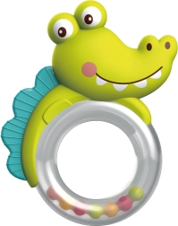Baby-Rassel und Beißring Krokodil