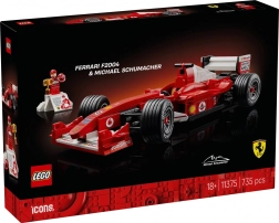 LEGO Icons Ferrari F2004 und Michael Schumacher – Sammlermodell F1