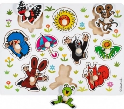 Holzpuzzle zum Einsetzen MAULWURF groß