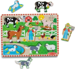 Holzbauernhof-Puzzle von Melissa & Doug