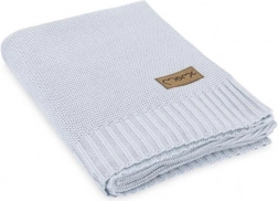 Gestrickte Babydecke MoMi HUG grau