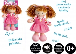 Stoffpuppe Anička 20 cm, spricht slowakisch