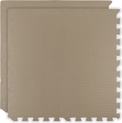 Schaumspielmatte HUMBI 120 × 60, große wasserdichte Puzzle, 2 Stk., hellbeige