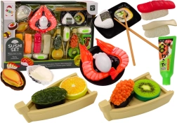 Sushi-Spielset Garnelen Zubehör für Kinder 24 Teile.