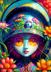 Enjoy Puzzle Blumenkriegerin 1000 Teile