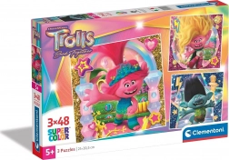 Clementoni Puzzle Trolle, 3×48 Teile