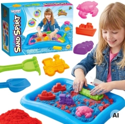 Woopie Set mit kinetischem Sand und aufblasbarem Sandkasten